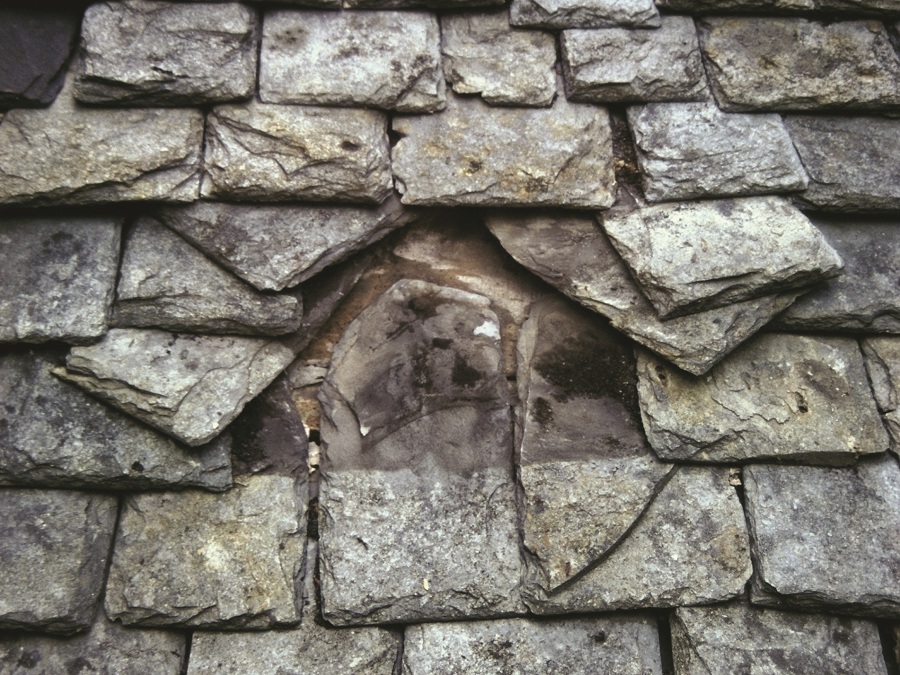 Broken slates on a roof